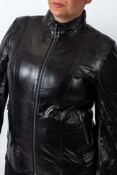 Women's leather jacket Adelina Black